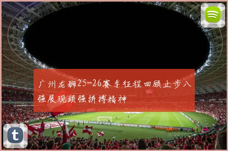 广州龙狮25-26赛季征程回顾止步八强展现顽强拼搏精神
